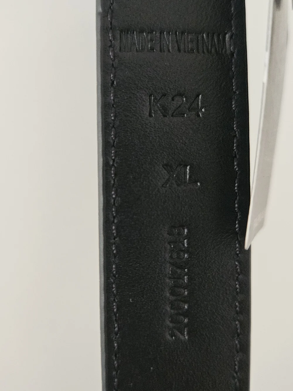 NWT Women's Lauren Ralph Lauren Logo-Keeper Leather Skinny Belt Size XL